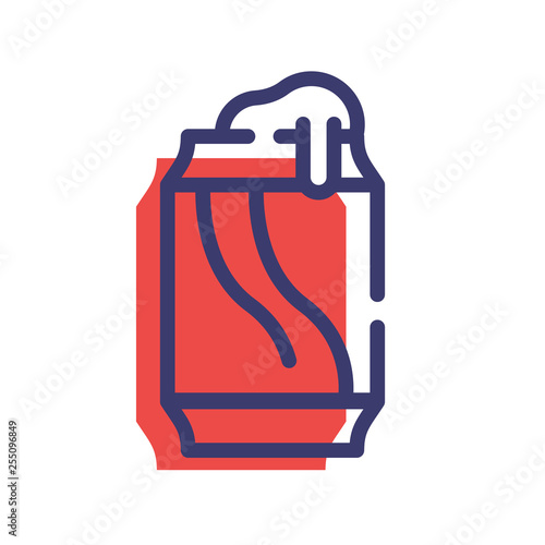 Cola FlatOutline illustration