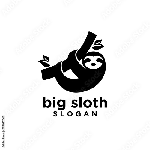 sloth logo icon designs vector illustration symbol template