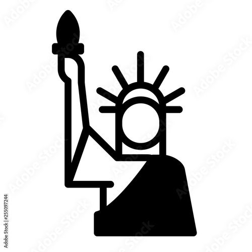 Statue of liberty Solid illustration