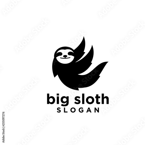 sloth logo icon designs vector illustration symbol template