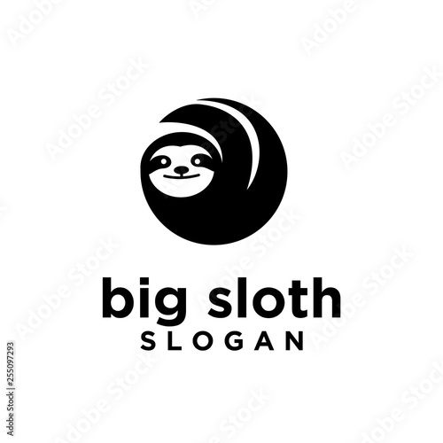 sloth logo icon designs vector illustration symbol template