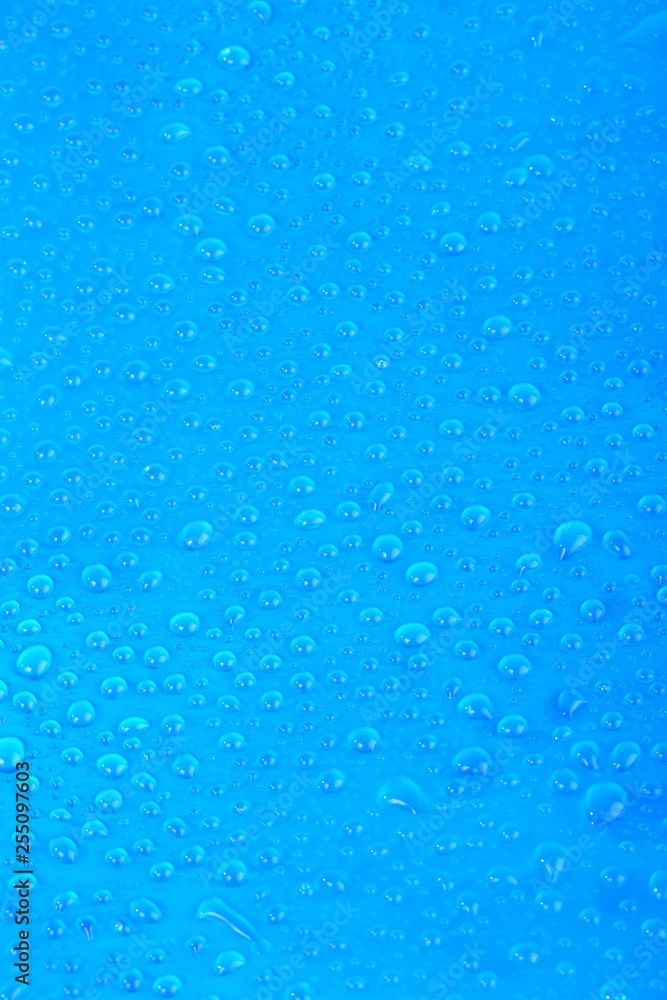 Drops on blue background Drops on blue background