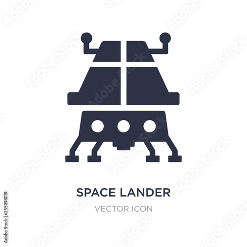 space lander icon on white background. Simple element illustration from Astronomy concept.