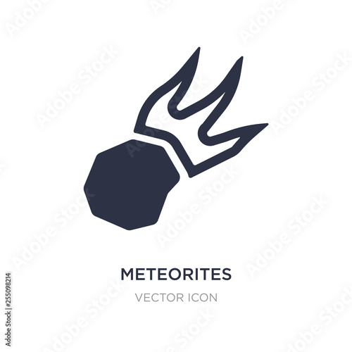 meteorites icon on white background. Simple element illustration from Astronomy concept.