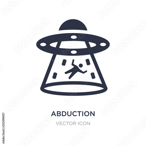 abduction icon on white background. Simple element illustration from Astronomy concept.