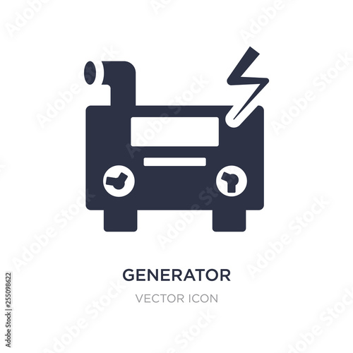 generator icon on white background. Simple element illustration from Astronomy concept.