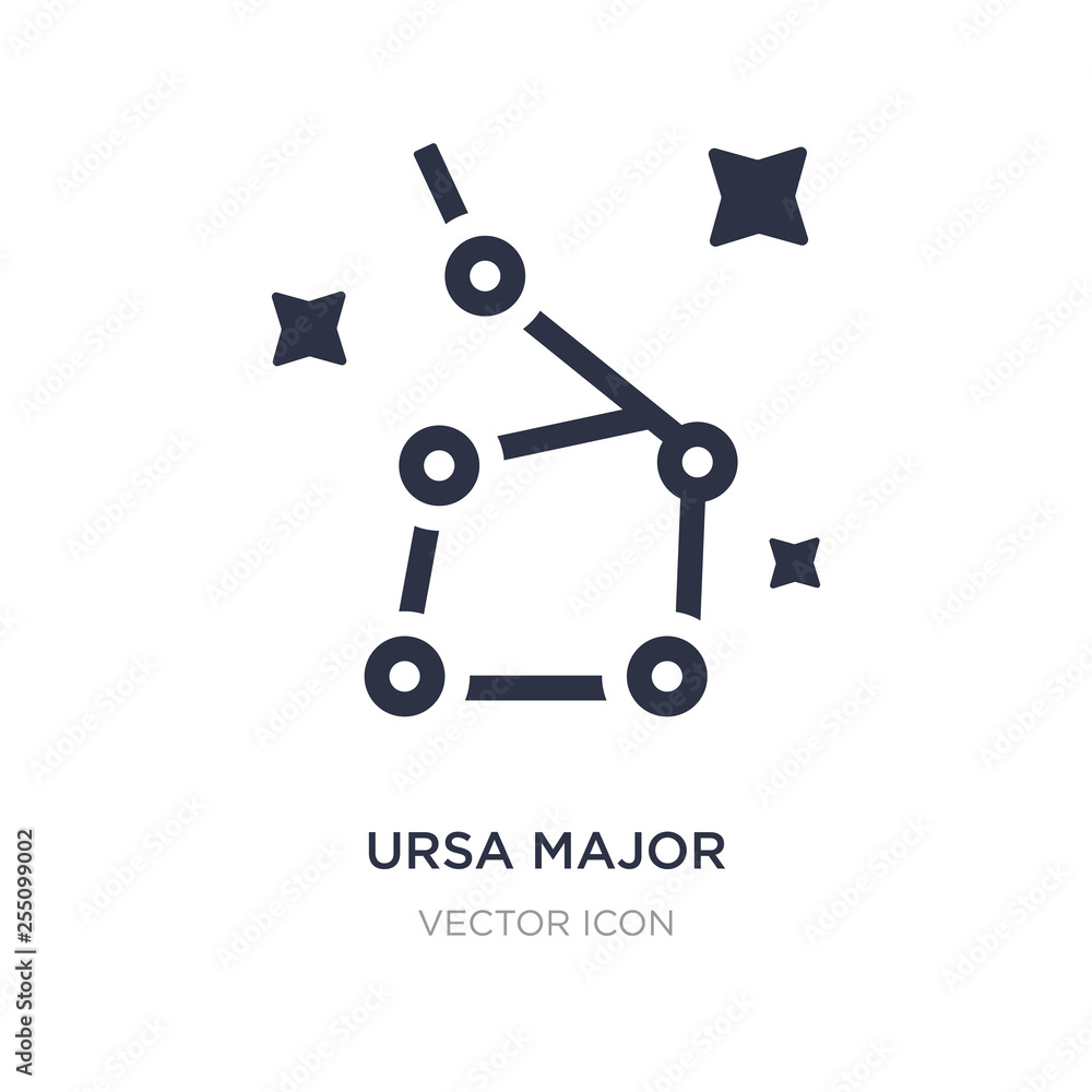 ursa major icon on white background. Simple element illustration from