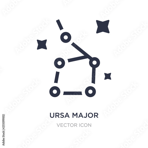 ursa major icon on white background. Simple element illustration from Astronomy concept.
