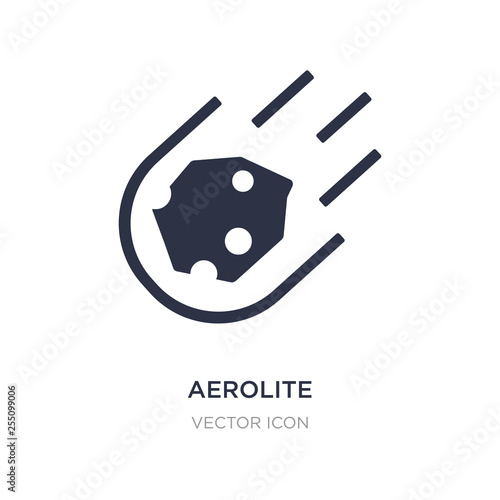 aerolite icon on white background. Simple element illustration from Astronomy concept.
