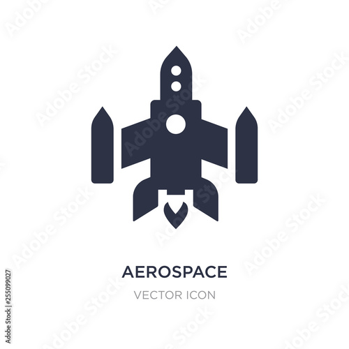 aerospace icon on white background. Simple element illustration from Astronomy concept.