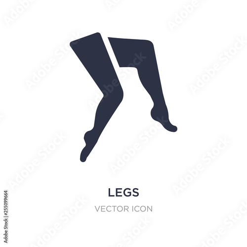 legs icon on white background. Simple element illustration from Beauty concept.