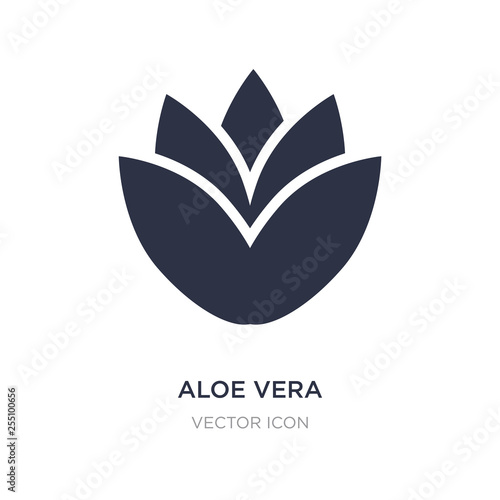 aloe vera icon on white background. Simple element illustration from Beauty concept.