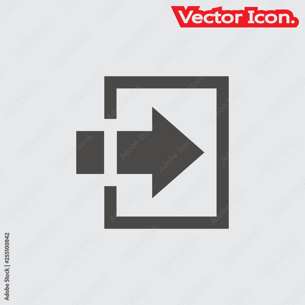 The login icon isolated sign symbol and flat style for app, web and digital design. Vector illustration. The login icon isolated sign symbol and flat style for app, web and digital design. Vector illustration.
