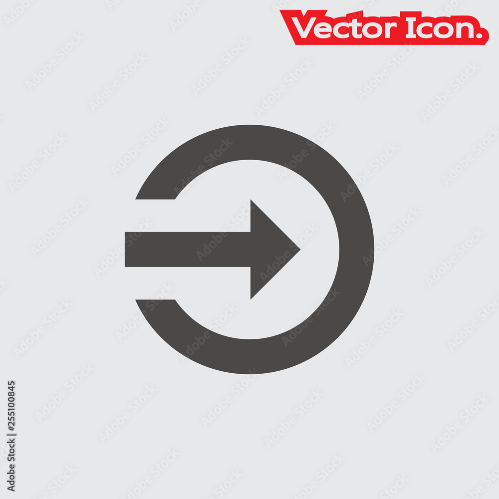 The login icon isolated sign symbol and flat style for app, web and digital design. Vector illustration. The login icon isolated sign symbol and flat style for app, web and digital design. Vector illustration.