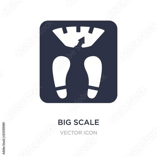 big scale icon on white background. Simple element illustration from Beauty concept.