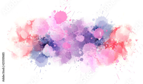 Watercolor splash line