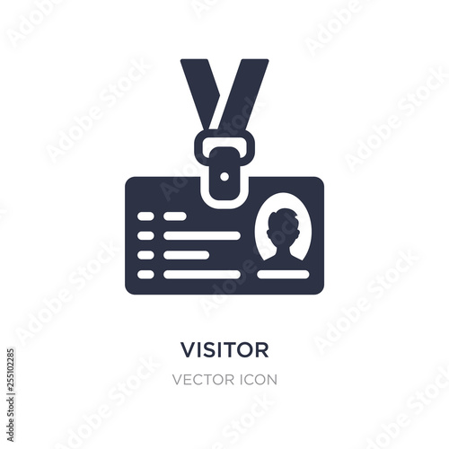 Wallpaper Mural visitor icon on white background