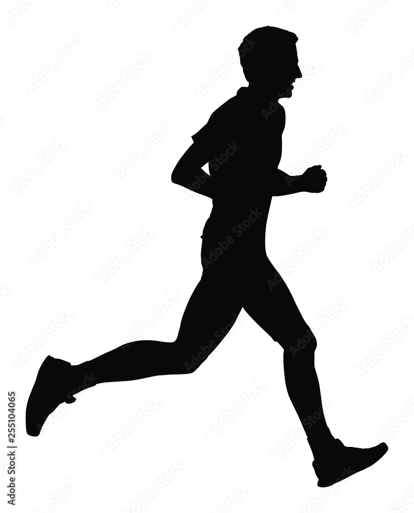 Marathon racer running silhouette. Exercise people vector. Healthy lifestyle man. Sport race. Urban runner active on street. Healthcare concept. Jogging after stressful work day. Health young man. Marathon racer running silhouette. Exercise people vector. Healthy lifestyle man. Sport race. Urban runner active on street. Healthcare concept. Jogging after stressful work day. Health young man.