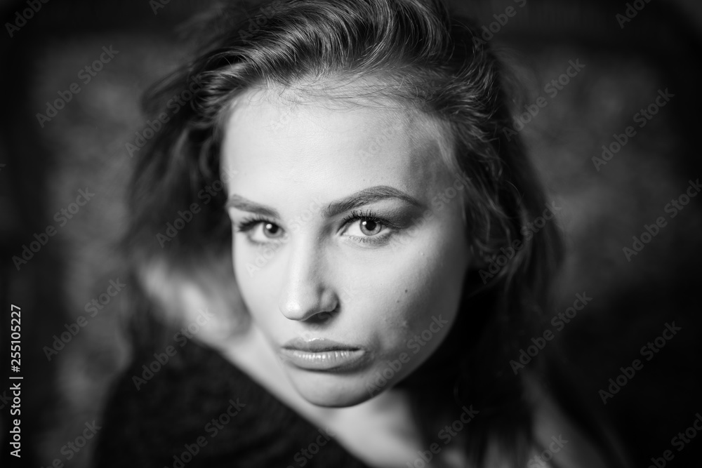 young girl on a shooting day young girl on a shooting day