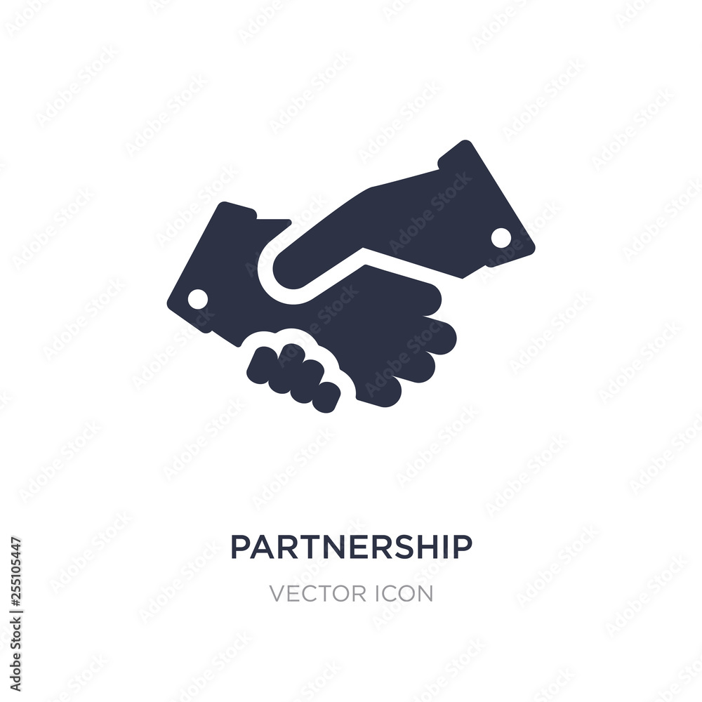 partnership icon on white background. Simple element illustration from Business and analytics concept. partnership icon on white background. Simple element illustration from Business and analytics concept.