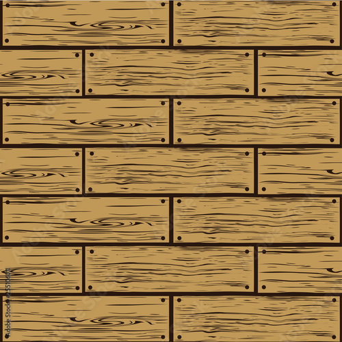 Wall from the  wooden planks