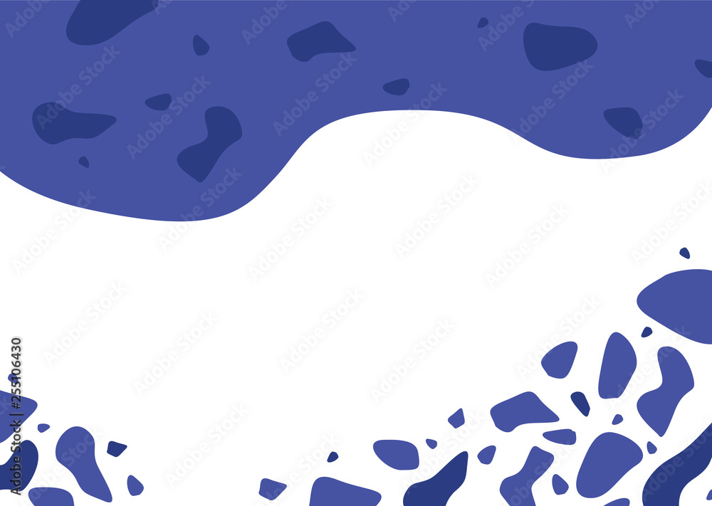  Illustration of an abstract background with spots of blue shades