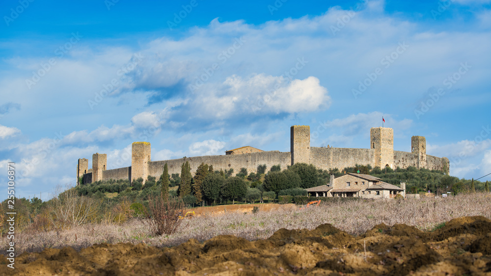 Monteriggioni The Castle. province of Siena Tuscany Italy