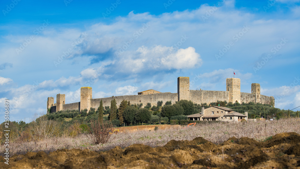 Obraz premium Monteriggioni The Castle. province of Siena Tuscany Italy