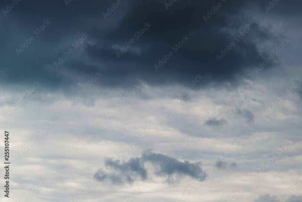 Stormy clouds sky Background with space to insert text.