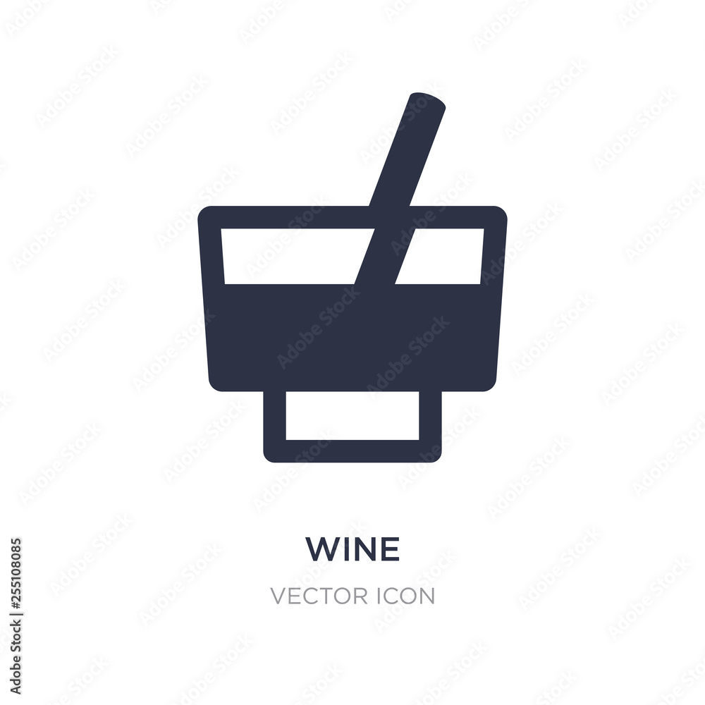wine icon on white background. Simple element illustration from Drinks concept. wine icon on white background. Simple element illustration from Drinks concept.