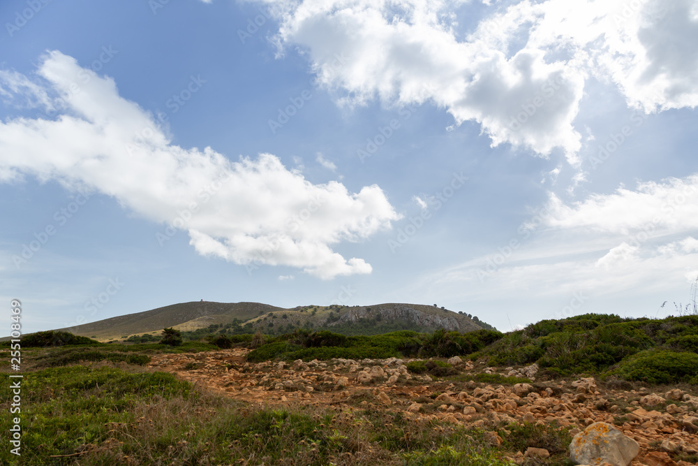 Wonderful dune landscape Cala Mesquida Mallorca Spain