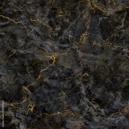 beautiful natural black and gold textured marble