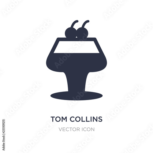 tom collins icon on white background. Simple element illustration from Drinks concept.