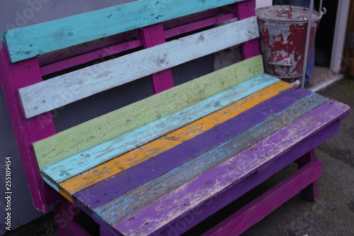 Colorful bench 