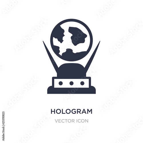 hologram icon on white background. Simple element illustration from Future technology concept.