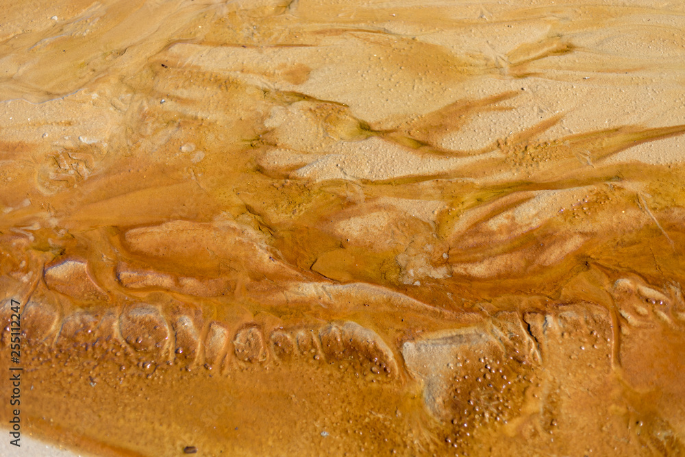 Sand teture on riverbed Sand teture on riverbed