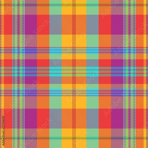 Tartan, plaid pattern seamless vector illustration. Checkered texture for clothing fabric prints, web design, home textile.