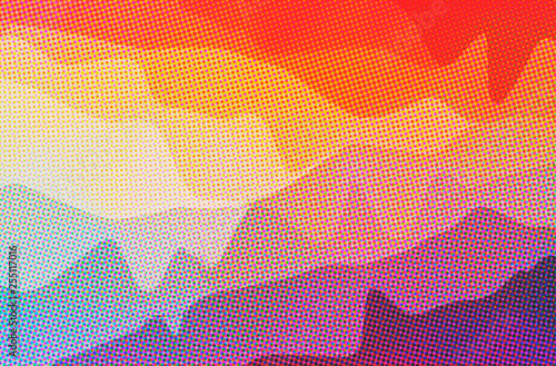 Abstract illustration of orange, pink, red Dots background