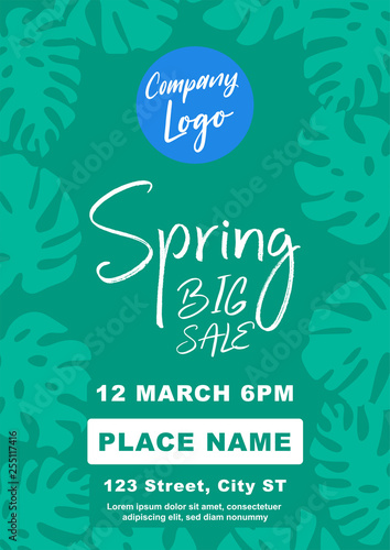 Spring Big Sale Background