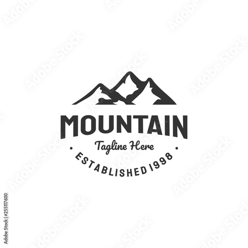 adventure logo designs inspirations with the mountain view