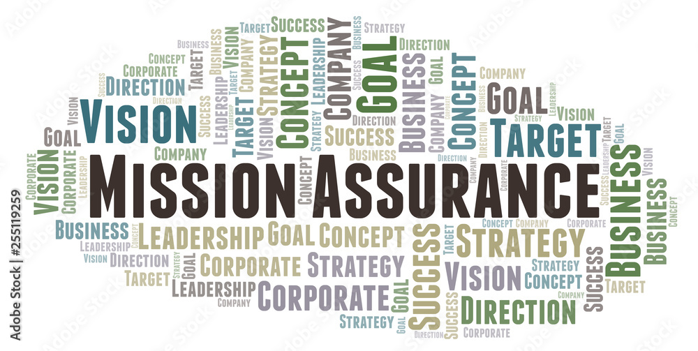 Fototapeta premium Mission Assurance word cloud.