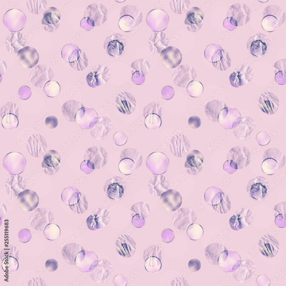 Illustrated seamless lilac background with abstract pattern