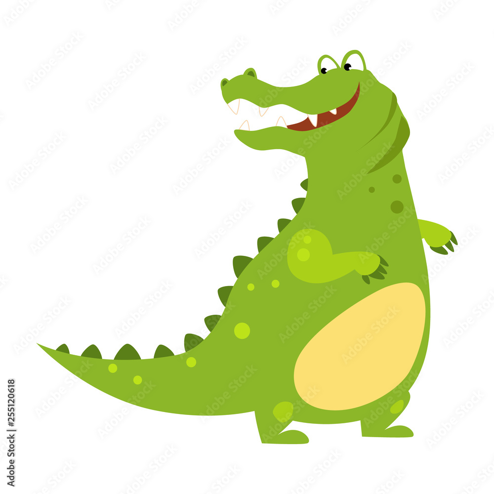 Fototapeta premium Alligator. Funny Alphabet, Animal Vector Illustration
