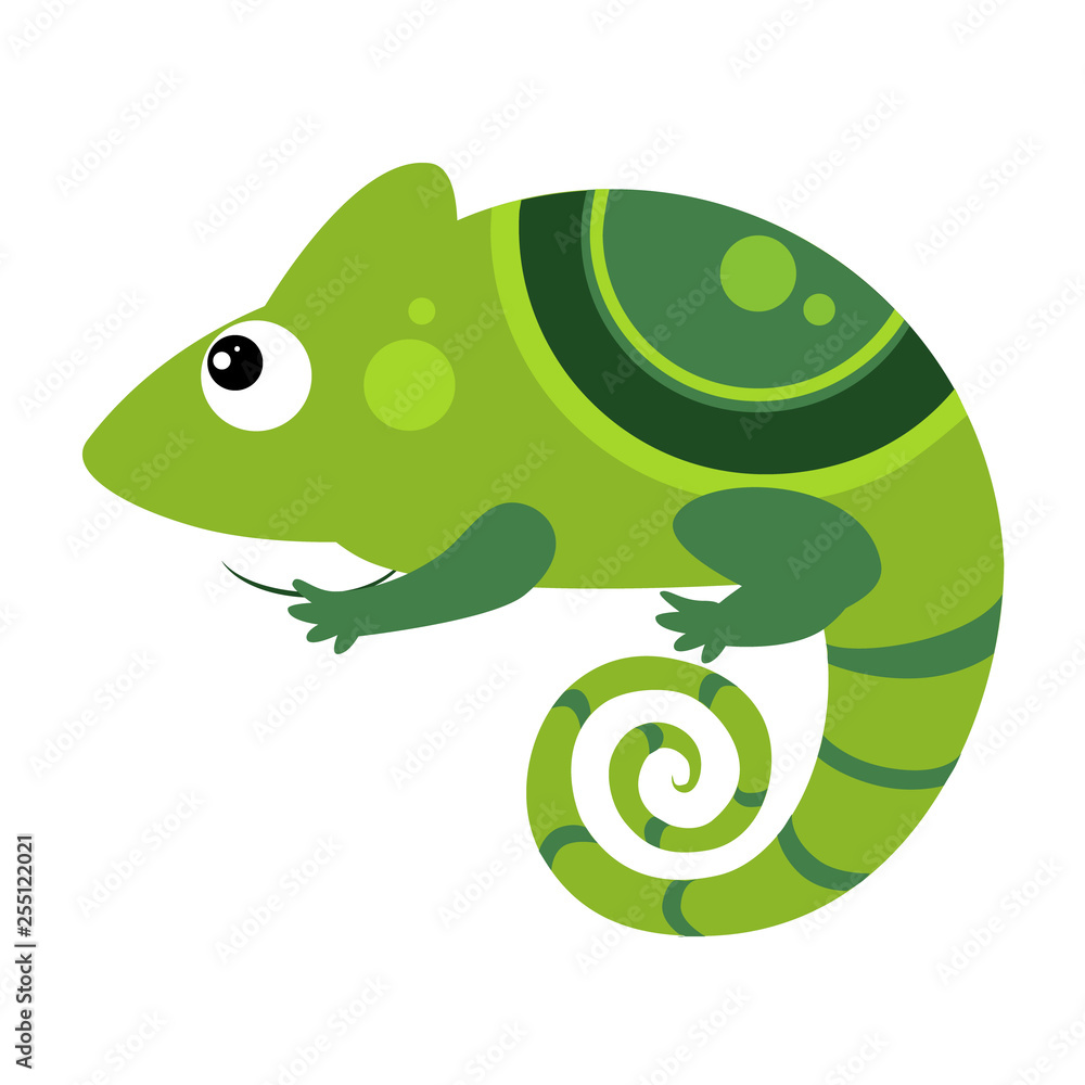 Obraz premium Iguana. Funny Alphabet, Animal Vector Illustration
