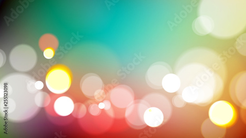 Abstract bokeh light on colorful background