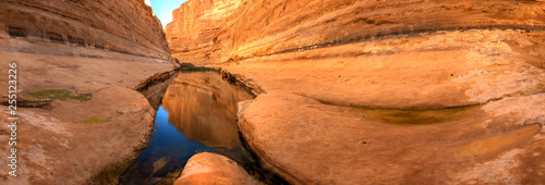 panorama view of E'in Ovdat nature reserve, Israel