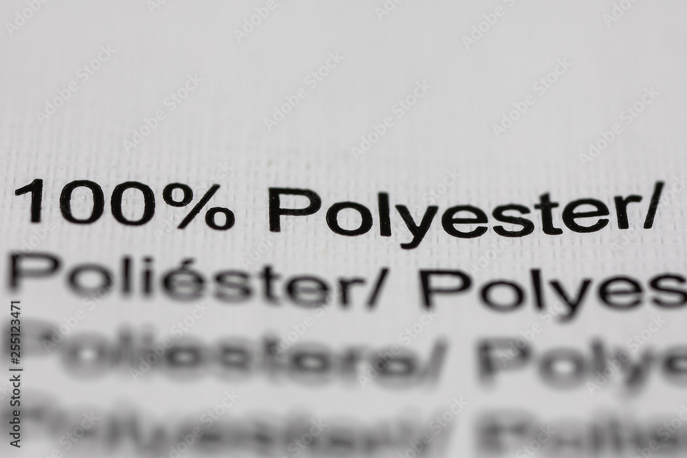 Fototapeta premium Clothing label polyester