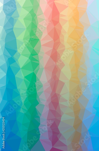 Wallpaper Mural Illustration of abstract Blue, Red And Yellow vertical low poly background. Beautiful polygon design pattern. Torontodigital.ca