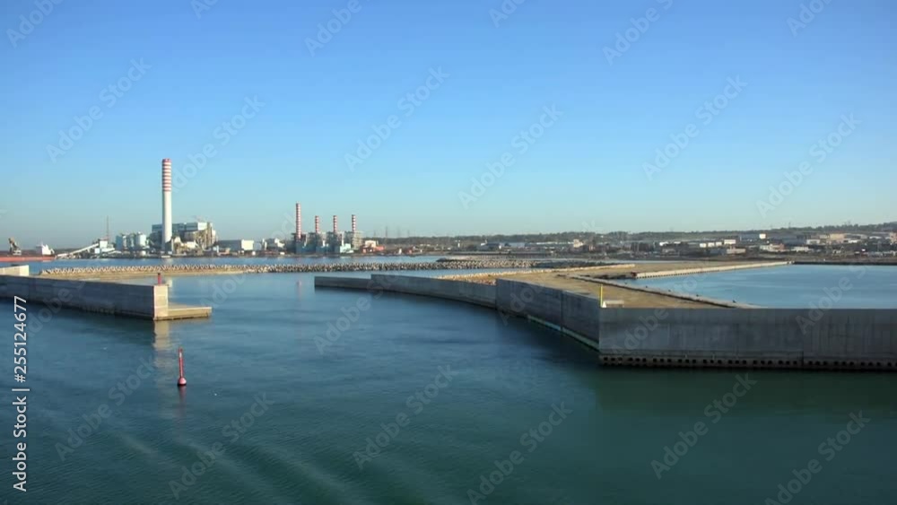View of the port of messina sicily Italy View of the port of messina sicily Italy