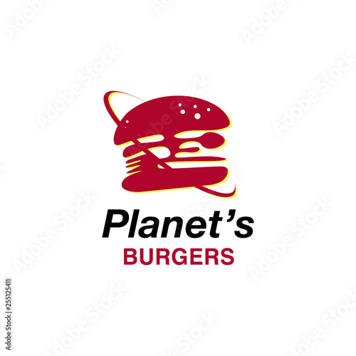 burgers logo designs with spoon and fork symbol